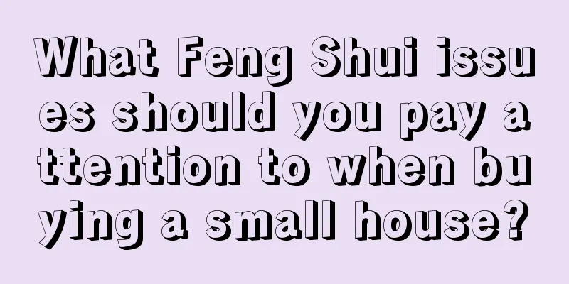 What Feng Shui issues should you pay attention to when buying a small house?