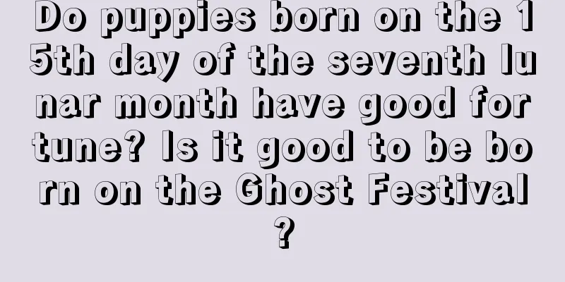 Do puppies born on the 15th day of the seventh lunar month have good fortune? Is it good to be born on the Ghost Festival?