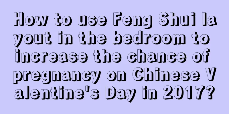 How to use Feng Shui layout in the bedroom to increase the chance of pregnancy on Chinese Valentine's Day in 2017?