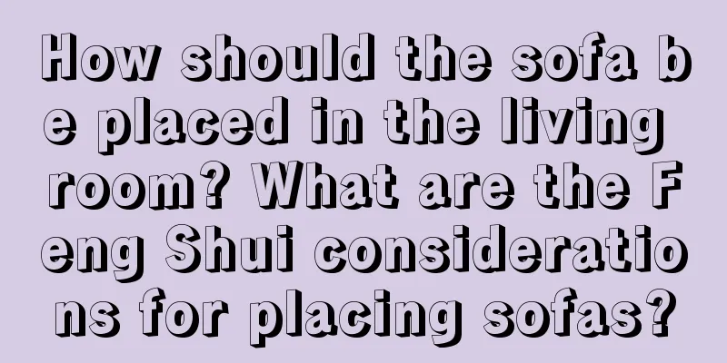 How should the sofa be placed in the living room? What are the Feng Shui considerations for placing sofas?