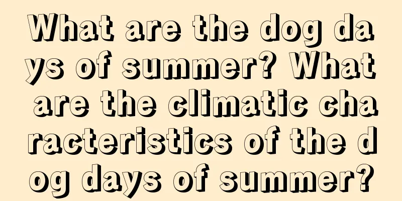 What are the dog days of summer? What are the climatic characteristics of the dog days of summer?