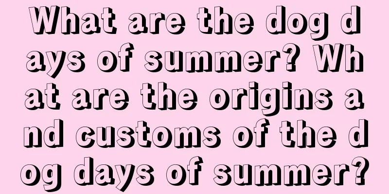 What are the dog days of summer? What are the origins and customs of the dog days of summer?