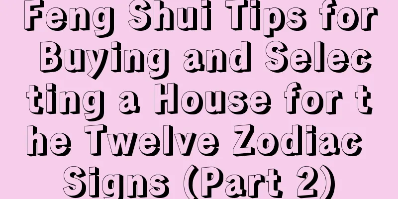 Feng Shui Tips for Buying and Selecting a House for the Twelve Zodiac Signs (Part 2)