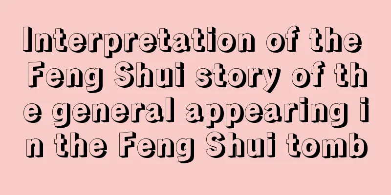 Interpretation of the Feng Shui story of the general appearing in the Feng Shui tomb