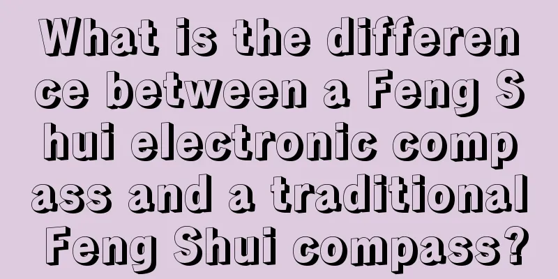 What is the difference between a Feng Shui electronic compass and a traditional Feng Shui compass?