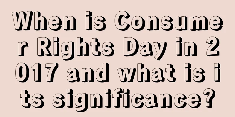 When is Consumer Rights Day in 2017 and what is its significance?