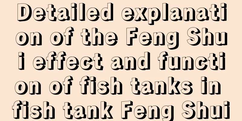 Detailed explanation of the Feng Shui effect and function of fish tanks in fish tank Feng Shui
