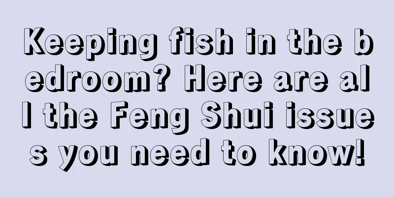 Keeping fish in the bedroom? Here are all the Feng Shui issues you need to know!
