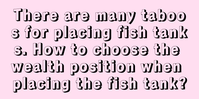 There are many taboos for placing fish tanks. How to choose the wealth position when placing the fish tank?