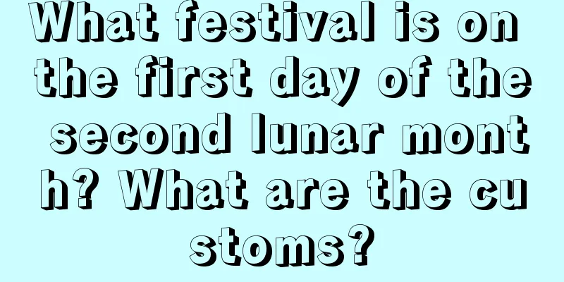 What festival is on the first day of the second lunar month? What are the customs?