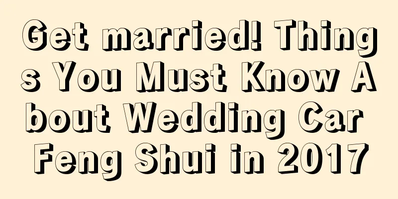 Get married! Things You Must Know About Wedding Car Feng Shui in 2017