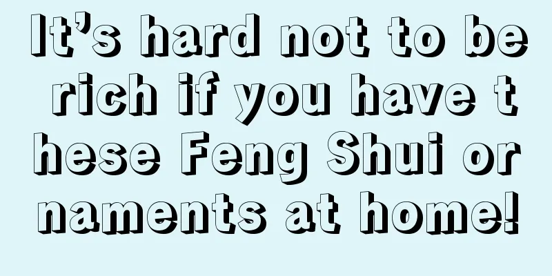 It’s hard not to be rich if you have these Feng Shui ornaments at home!