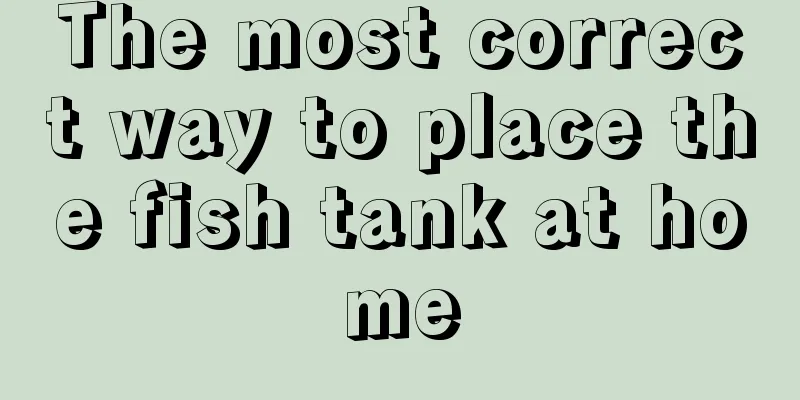 The most correct way to place the fish tank at home