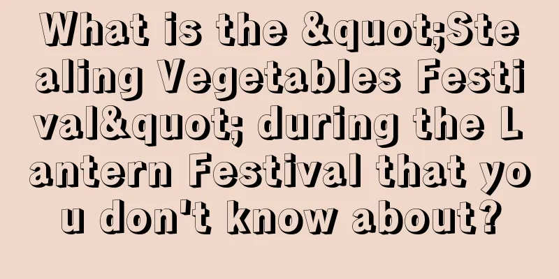 What is the "Stealing Vegetables Festival" during the Lantern Festival that you don't know about?