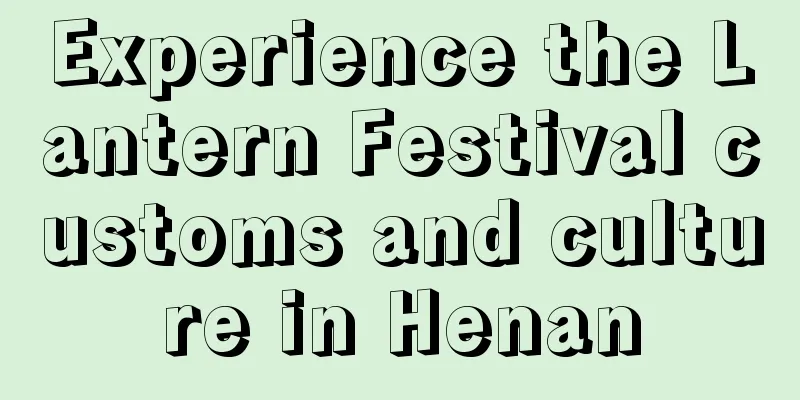 Experience the Lantern Festival customs and culture in Henan