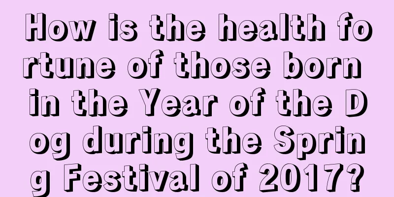 How is the health fortune of those born in the Year of the Dog during the Spring Festival of 2017?