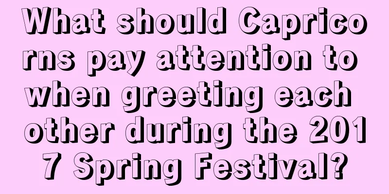 What should Capricorns pay attention to when greeting each other during the 2017 Spring Festival?