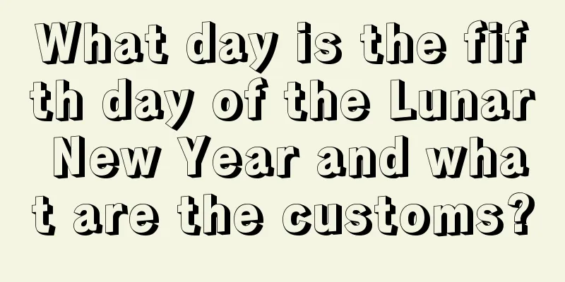 What day is the fifth day of the Lunar New Year and what are the customs?