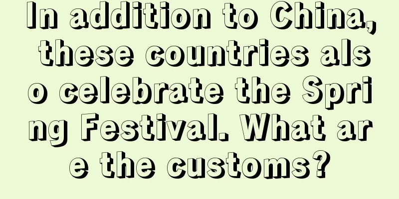 In addition to China, these countries also celebrate the Spring Festival. What are the customs?