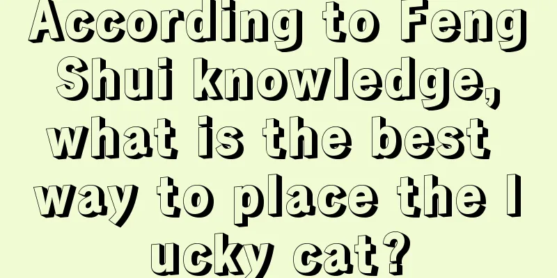 According to Feng Shui knowledge, what is the best way to place the lucky cat?