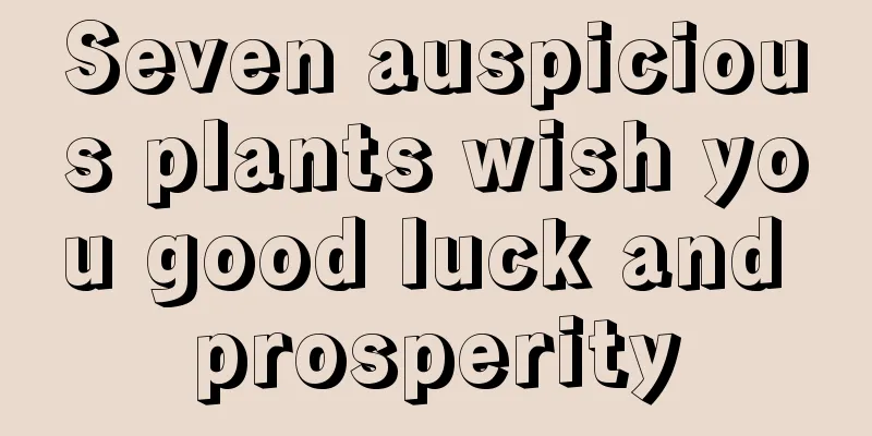 Seven auspicious plants wish you good luck and prosperity