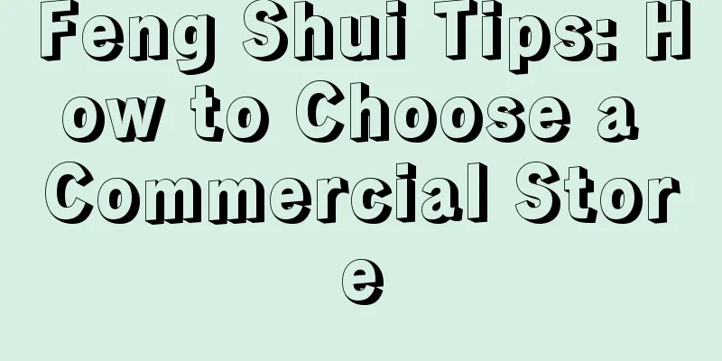 Feng Shui Tips: How to Choose a Commercial Store