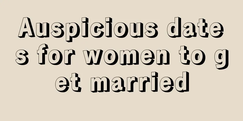 Auspicious dates for women to get married