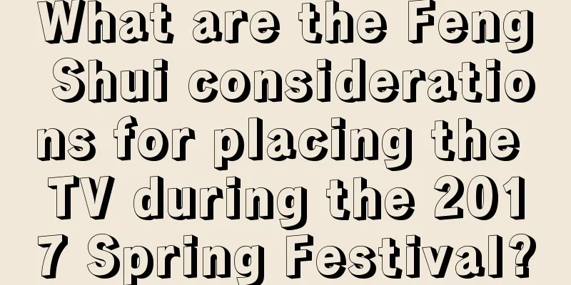 What are the Feng Shui considerations for placing the TV during the 2017 Spring Festival?