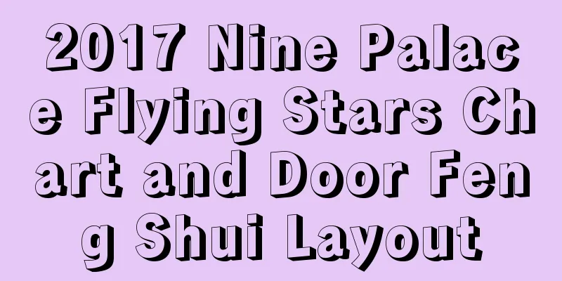 2017 Nine Palace Flying Stars Chart and Door Feng Shui Layout
