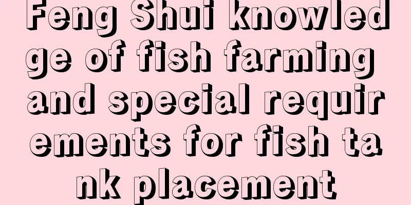 Feng Shui knowledge of fish farming and special requirements for fish tank placement