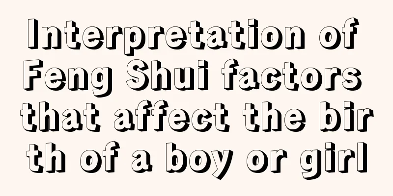 Interpretation of Feng Shui factors that affect the birth of a boy or girl