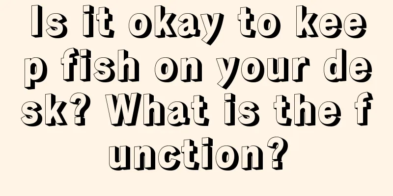 Is it okay to keep fish on your desk? What is the function?