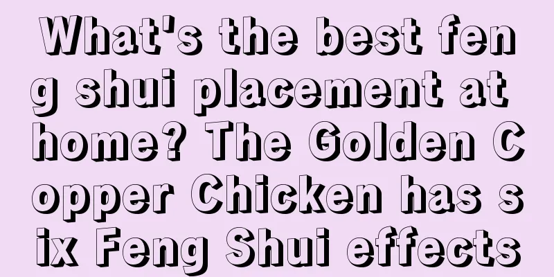 What's the best feng shui placement at home? The Golden Copper Chicken has six Feng Shui effects