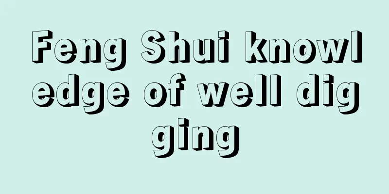 Feng Shui knowledge of well digging