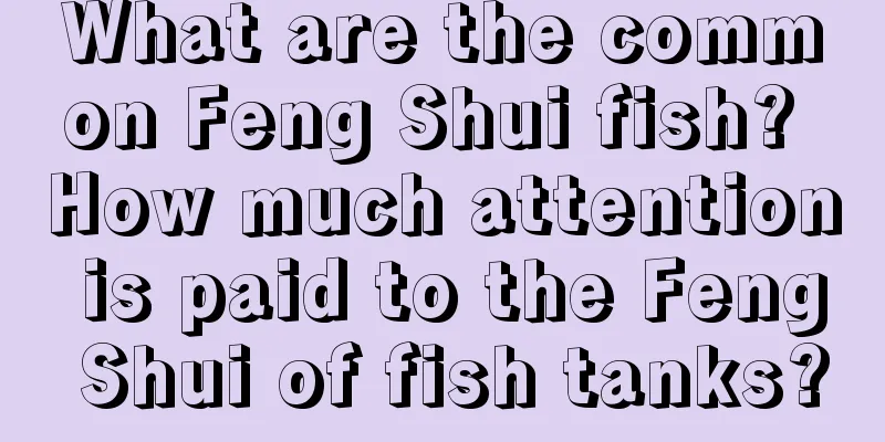 What are the common Feng Shui fish? How much attention is paid to the Feng Shui of fish tanks?