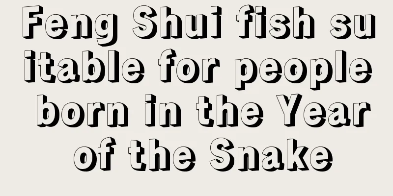 Feng Shui fish suitable for people born in the Year of the Snake