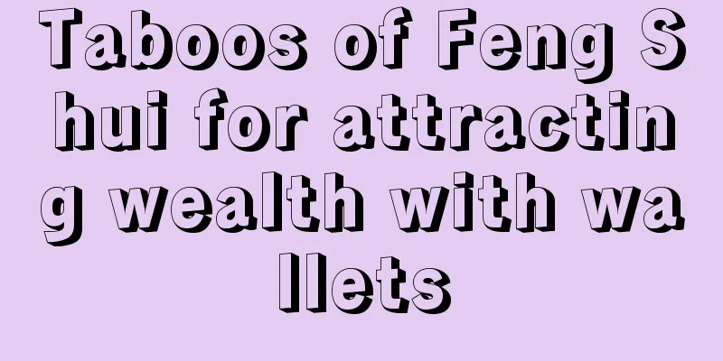 Taboos of Feng Shui for attracting wealth with wallets