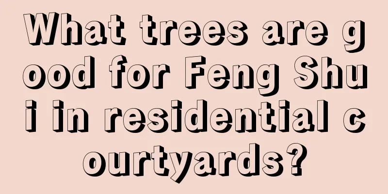 What trees are good for Feng Shui in residential courtyards?