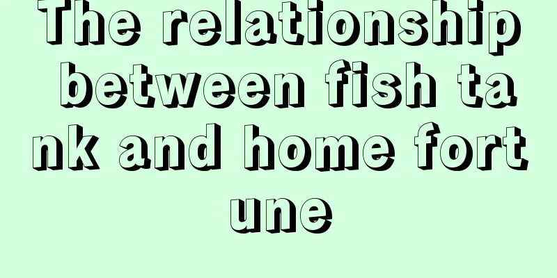 The relationship between fish tank and home fortune