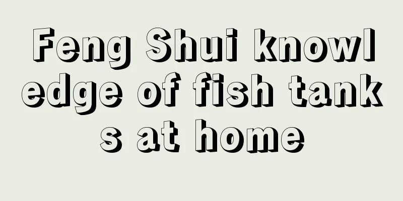 Feng Shui knowledge of fish tanks at home